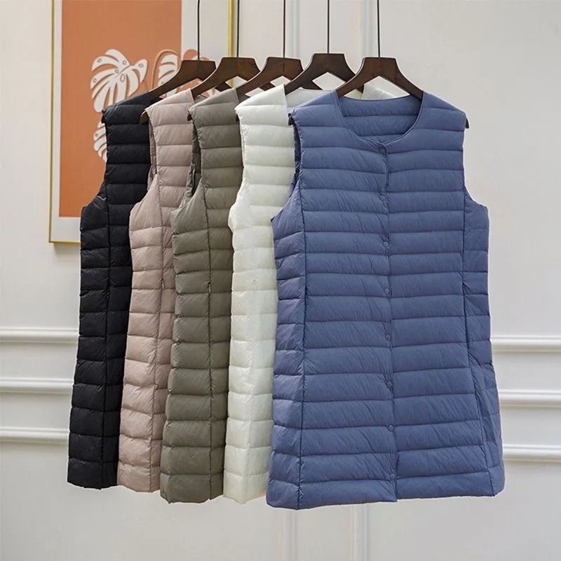 Womens Mid-Length Down Vest System | Premium 2025 Slim-Fit Versatile Gilet & Professional Winter Layering Infrastructur