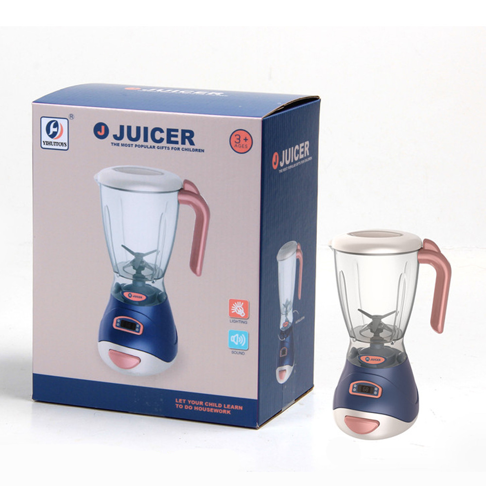Electric Vacuum Cleaner, Household Juicer Dispenser, Pretend Kitchen Play Toys, Water Sweeper, Washing Machine with Ligh