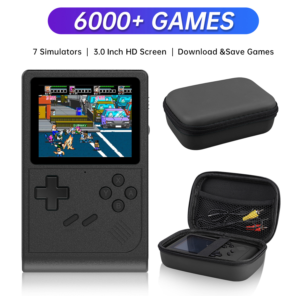 Retro Portable Handheld Game Player 3 inch Video Console with Games, SFC MD GBA TV Game Console AV Output