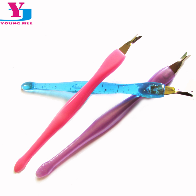 Cuticle Pusher and Trimmer Remover, Professional Nail Art Tools, Manicure Pedicure Salon Care Kit for Home DIY
