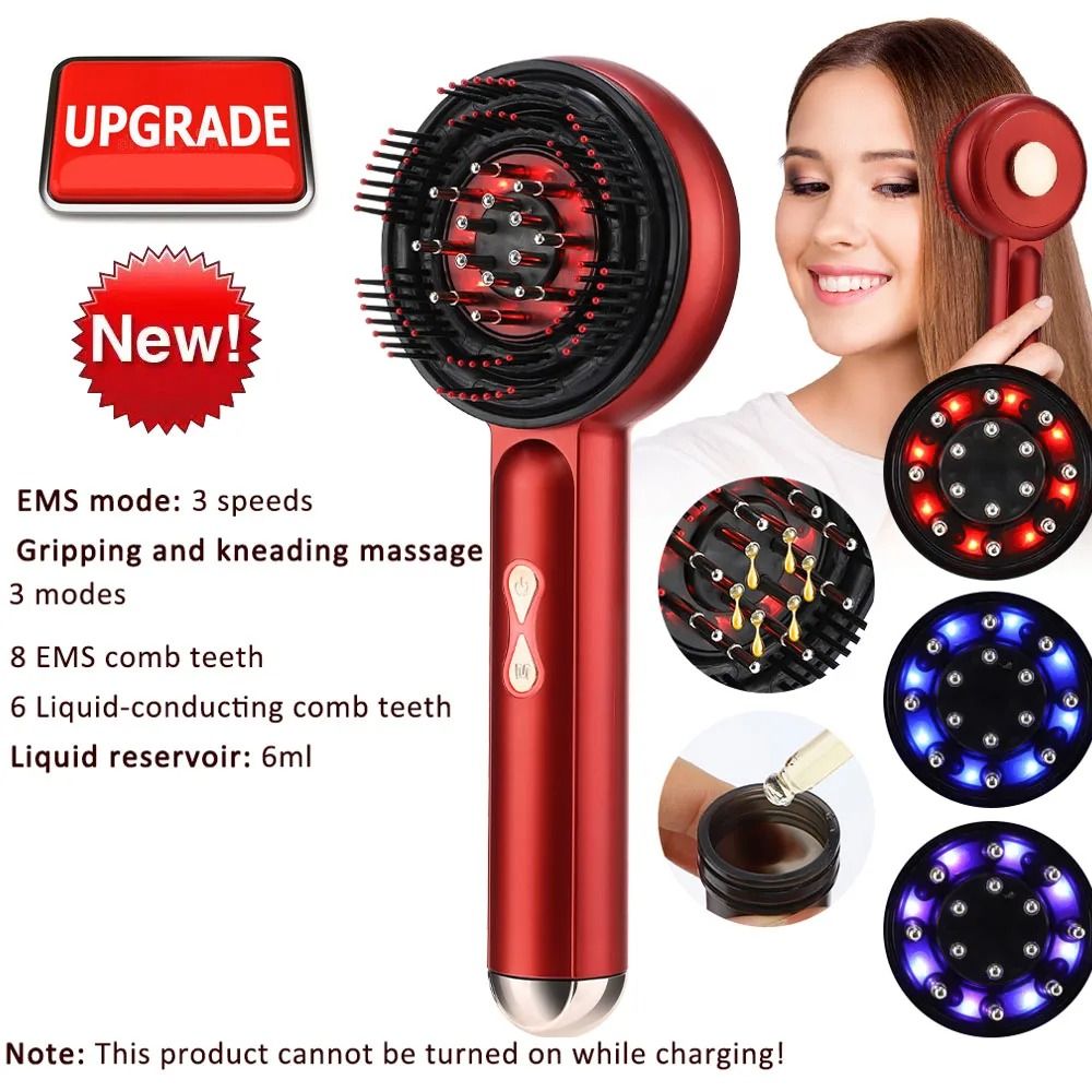 Electric Infrared Hair Regrowth & Scalp Massage Brush