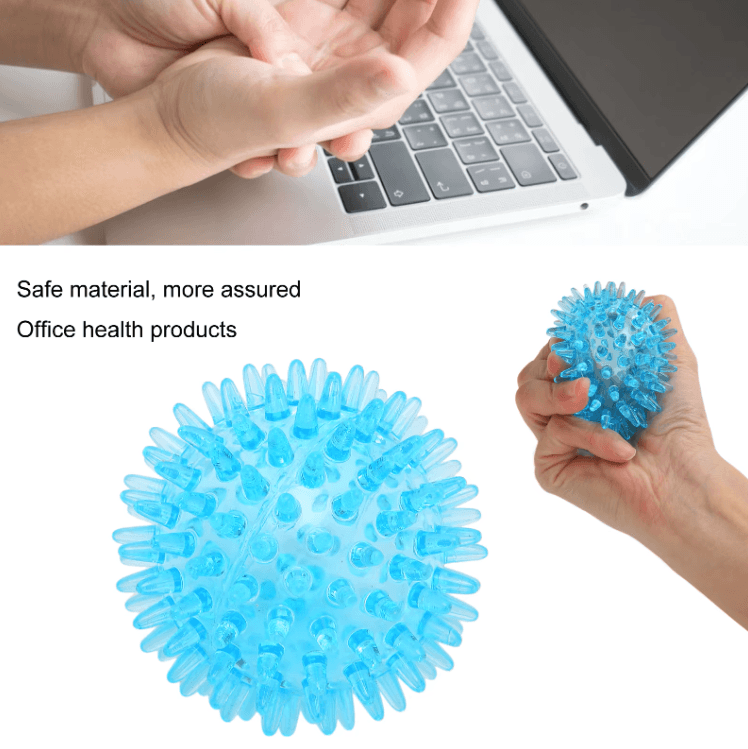 Soft Spiky Massage Ball for Hand Therapy, Stress Relief & Recovery