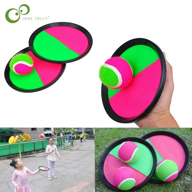 Kids Sucker Sticky Ball Toy Outdoor Sports Catch Ball Game Set for Throw & Catch Fun Parent Child Interactive Outdoo