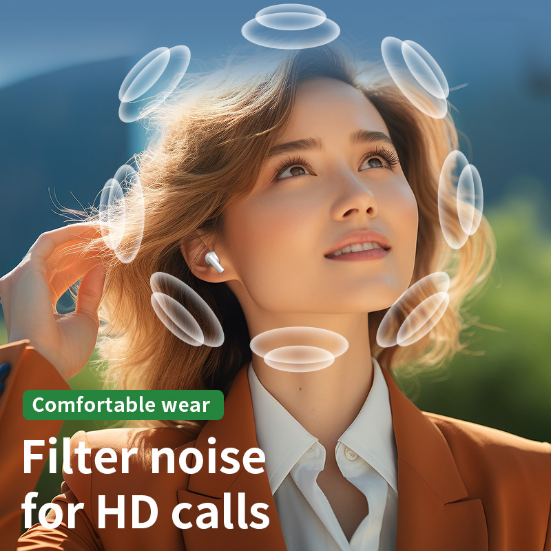 Wireless Bluetooth Earbuds with Mic and Noise Cancelling Sound