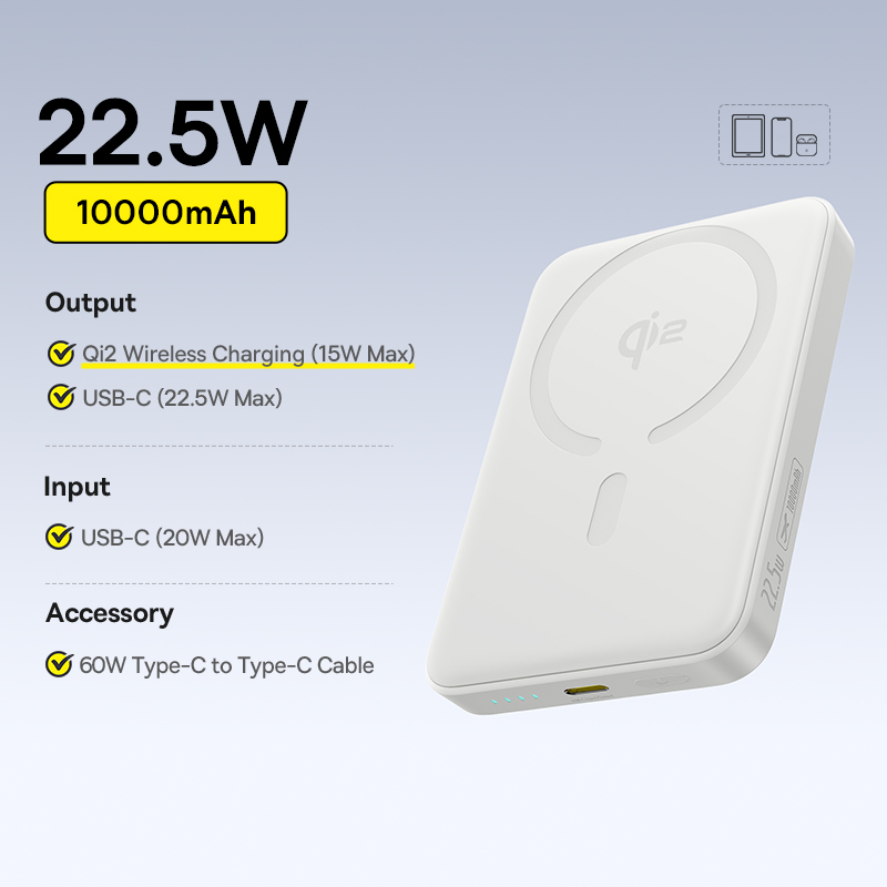 Baseus Magnetic Power Bank with Wireless & Fast Charging