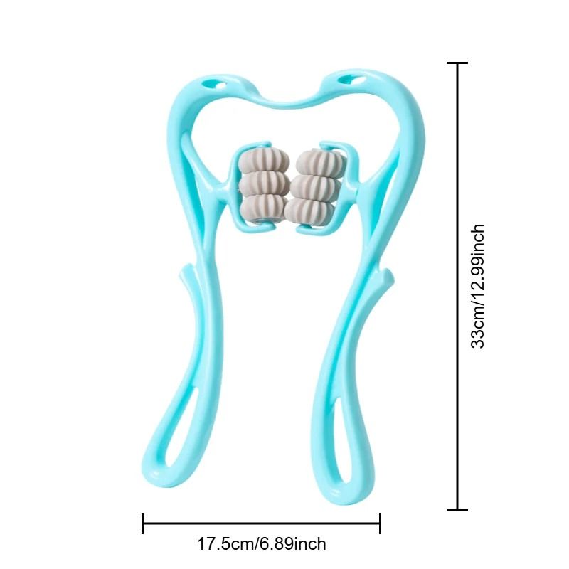 Spine Cervical Vertebra Shoulder and Neck Manual Massager Hand Held Kneading Device
