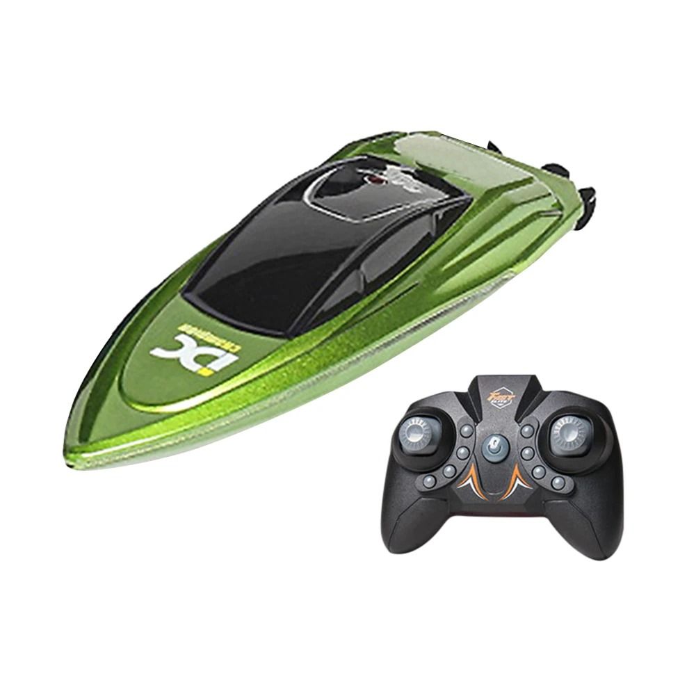 High Speed Waterproof RC Boat with LED Lights Remote Control Ship Toy