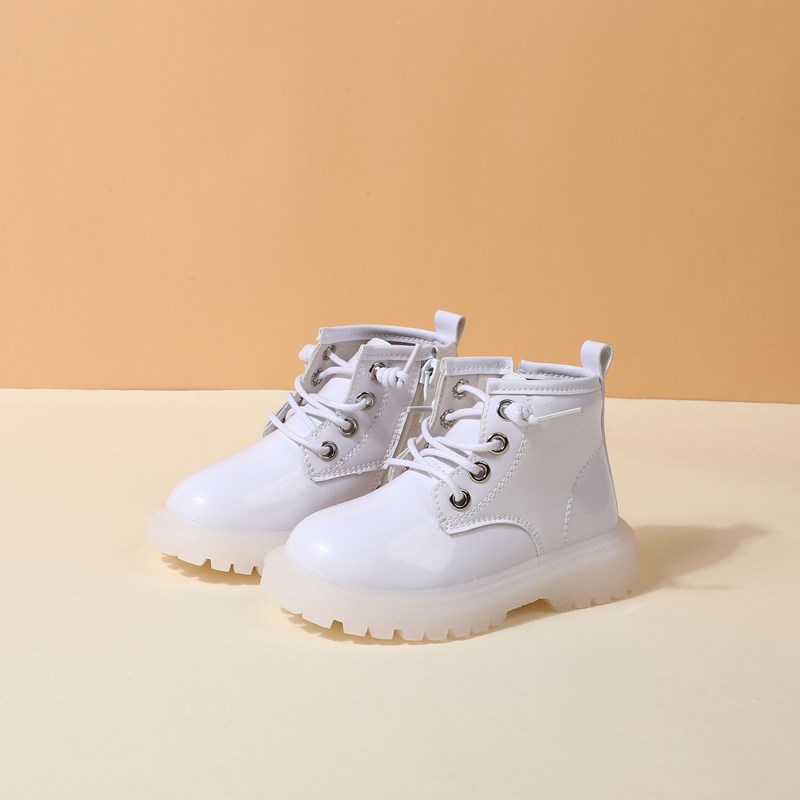 New Spring Baby Boots For Girls Leather Waterproof, Boys Rubber Ankle Boots Non Slip, Soft Sole Fashion Toddler Kids