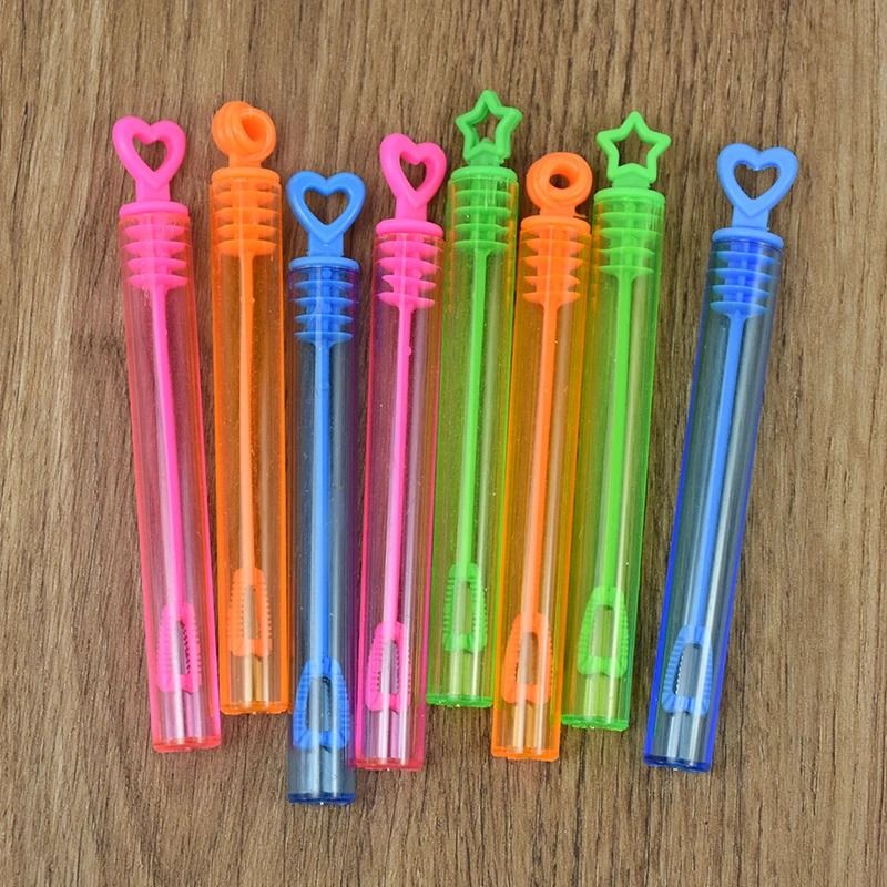 10-Piece Heart Wand Bubble Soap Tubes