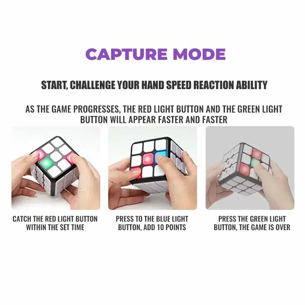 Smart Voice Electronic Magic Cube 3x3 Magnetic Brain Training Toy