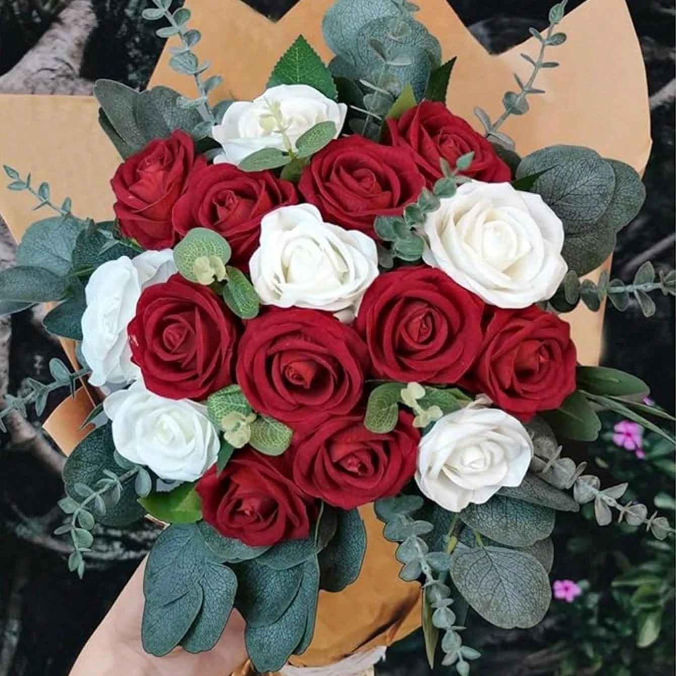 Artificial Eucalyptus Bouquet Set – 3/6/9pcs Faux Greenery Stems for Home, Wedding & Vase Decor