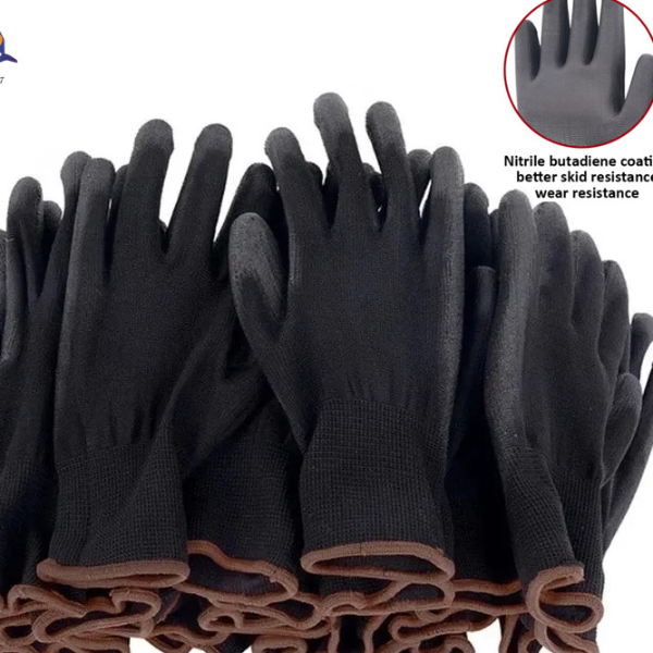 Free Polyurethane Safety Work Gloves Palm Coated Carpenter & Repairman Gloves