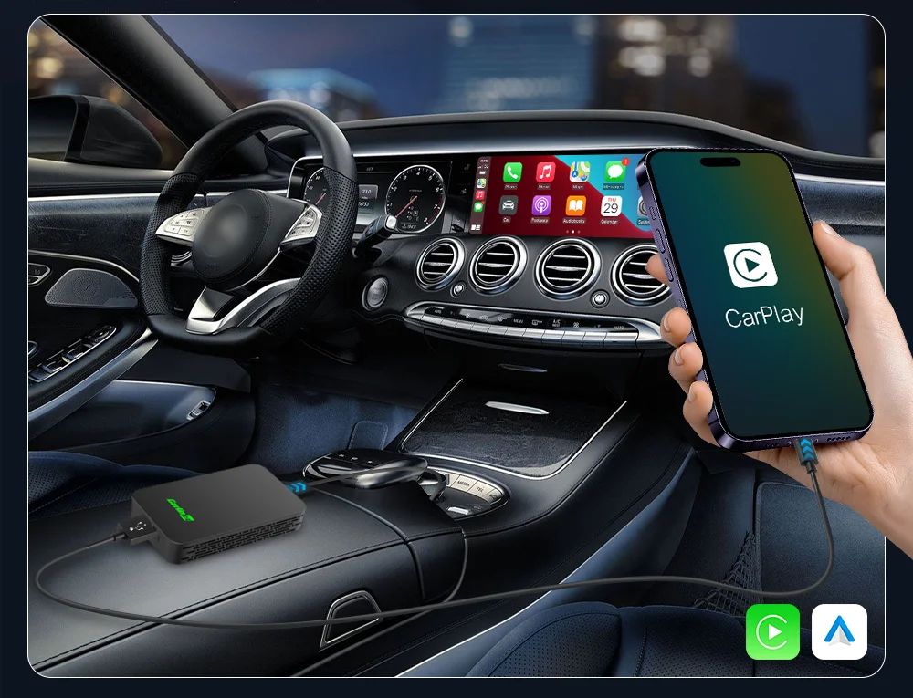 Carlin Kit 5.0 Wireless CarPlay Android Auto Adapter