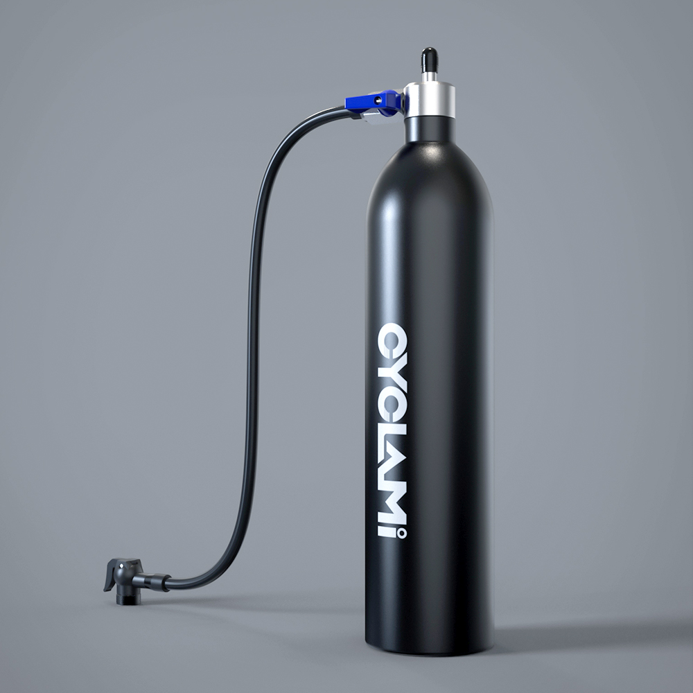 RapidSeat tubeless tire inflator for MTB and Road Bikes