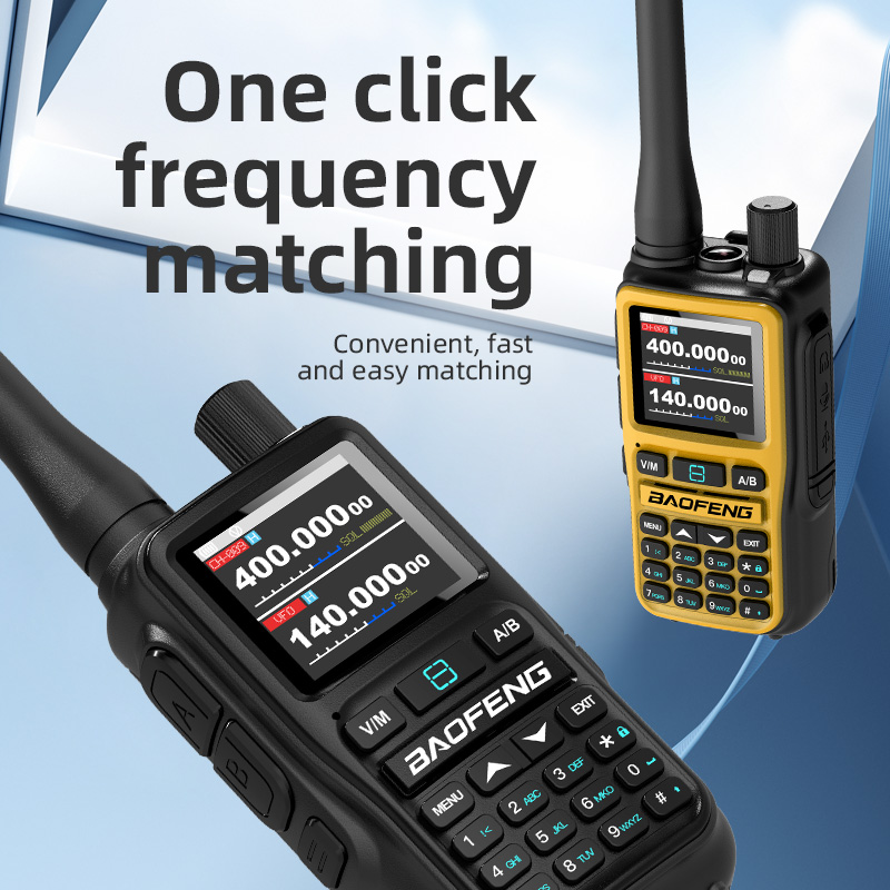 UV Mini Walkie Talkie with Bluetooth & NOAA Weather Radio, USB C Charging
