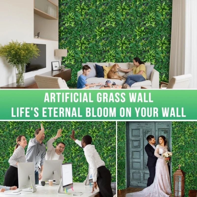 Artificial Grass Wall Panel Boxwood Hedge