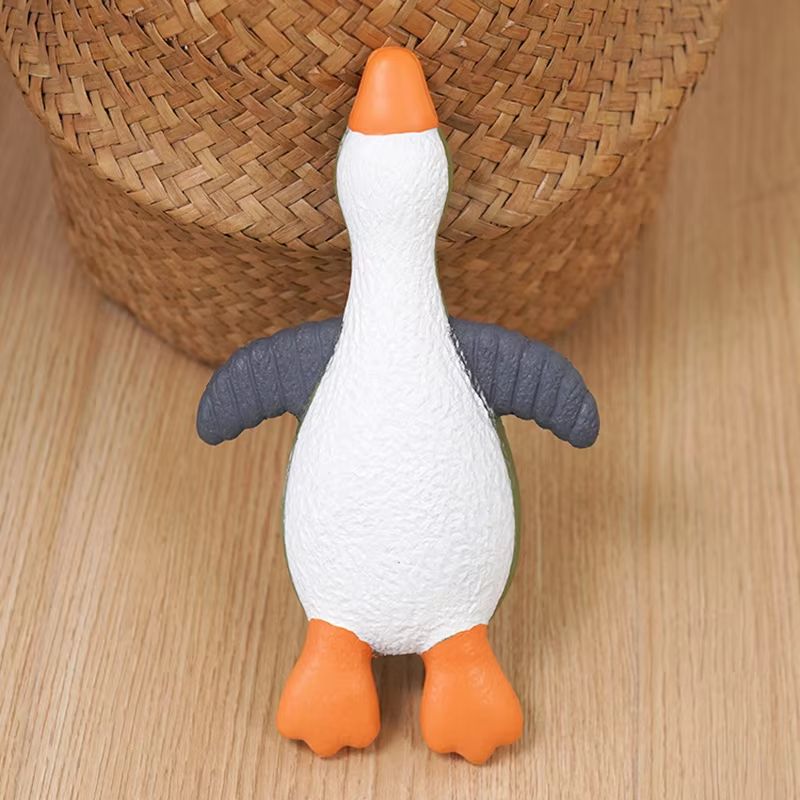 Penguin-Shape Squeaky Dog Toy Latex Chew Toy – Bite-Resistant Interactive Pet Toy