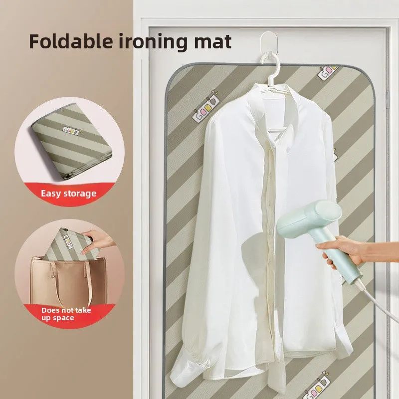 Foldable Ironing Pad with Heat Resistant Gloves
