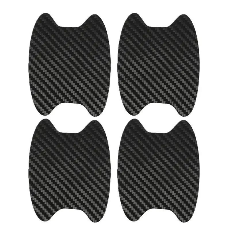 Carbon Fiber Car Door Handle Protective Sticker Film Set of 4