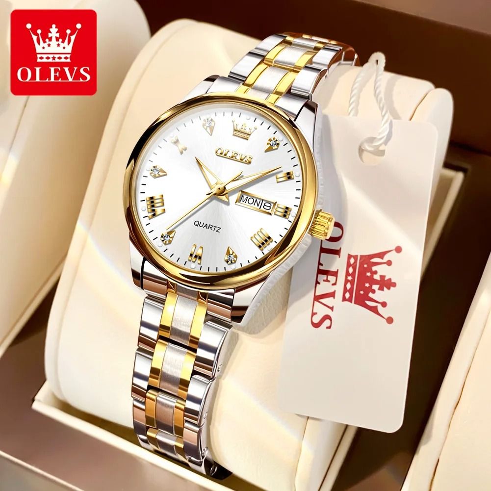 Diamond Dial Luxury Calendar Watch