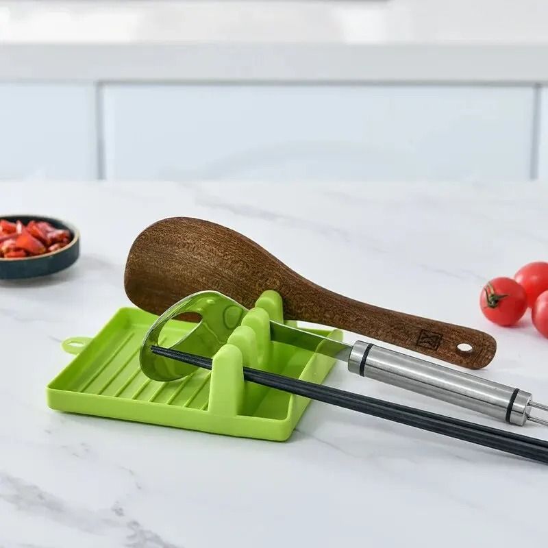 Multi Function Spatula and Pot Lid Rack Countertop Spoon Holder