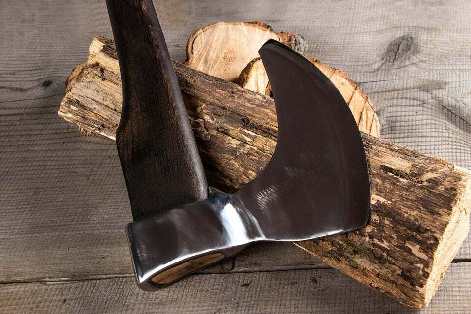 CUSTOM HANDMADE HIGH CARBON STEEL HATCHET TOMAHAWK HUNTING AXE