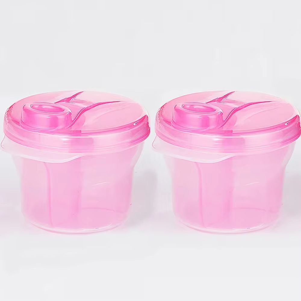 Rotating Double-Layer 3-Grid Baby Milk Powder Container and Travel Snack Box