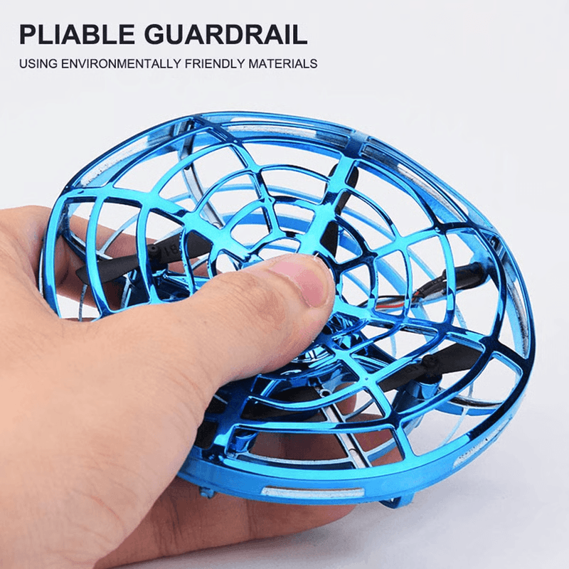 UFO Drone Toy, Gesture-Controlled Indoor Flying Toy With Lights & Safety Sensors