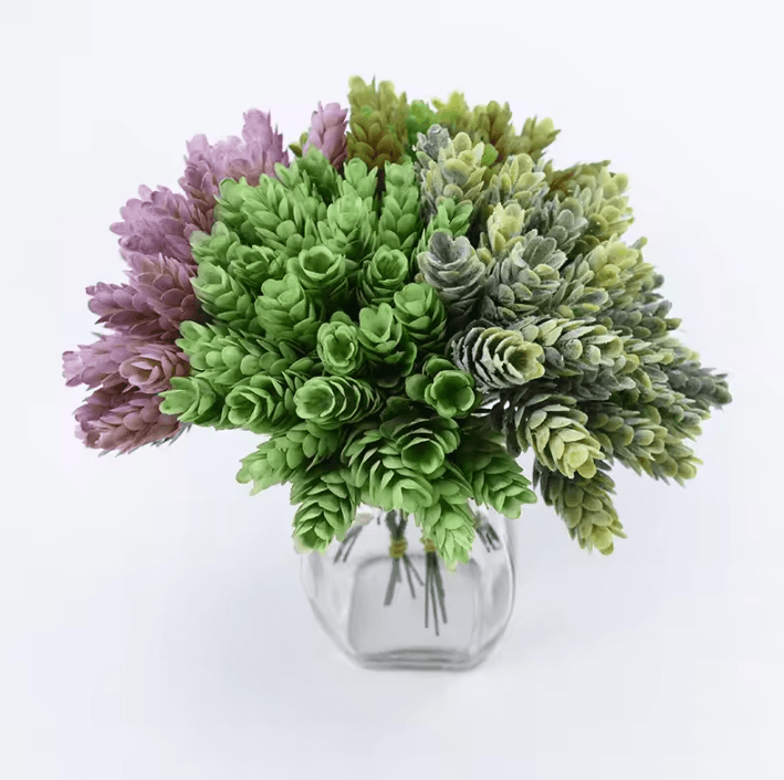 30-Head Artificial Pineapple Grass – DIY Floral Arrangement & Decor Greenery