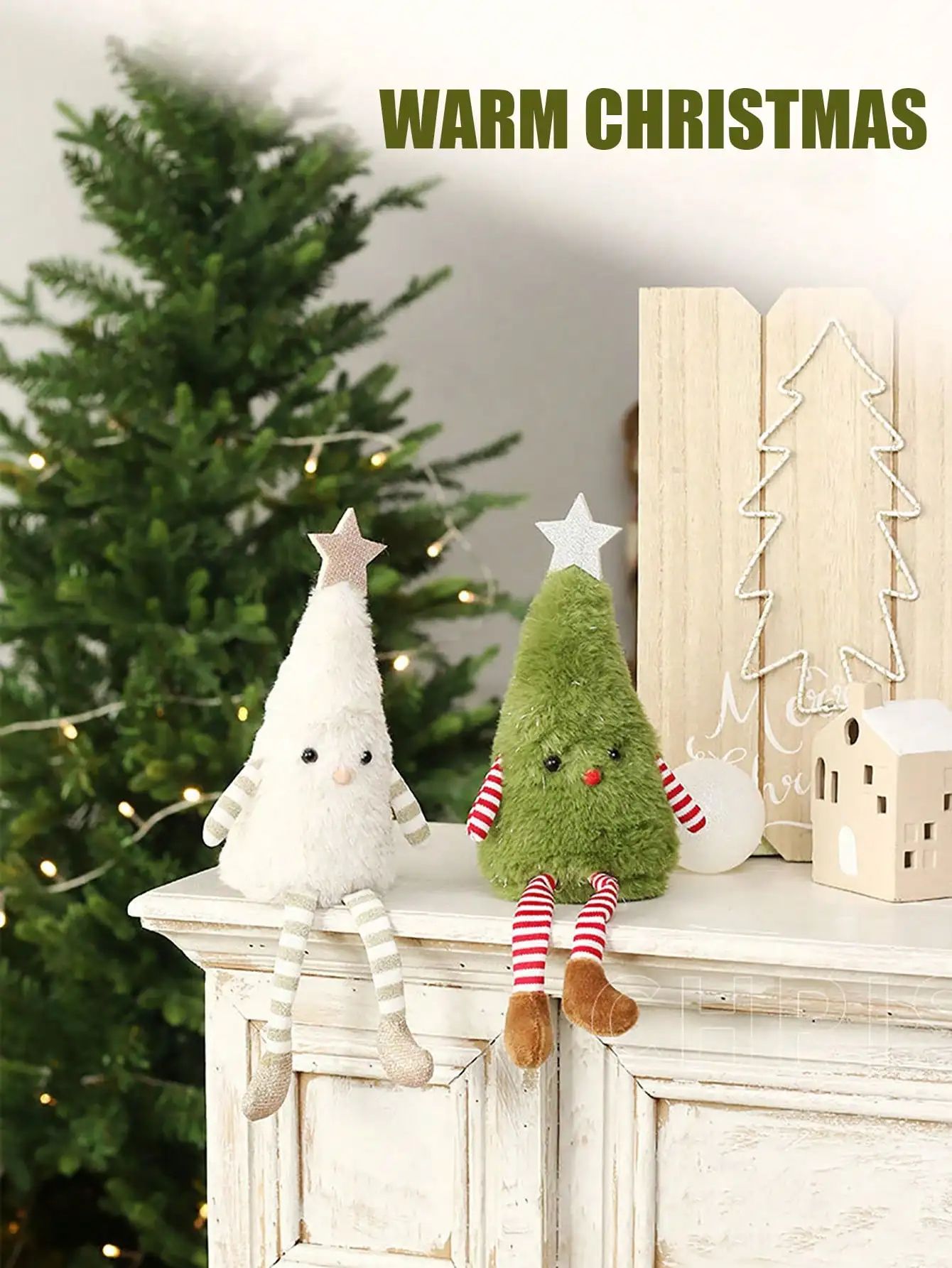 Cute Plush Christmas Tree Doll Holiday Decoration