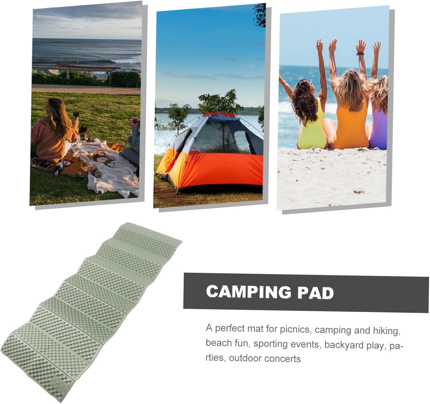 Foldable Camping Sleeping Pad Moisture Proof Foam Picnic Mat Lightweight Backpacking Cushion