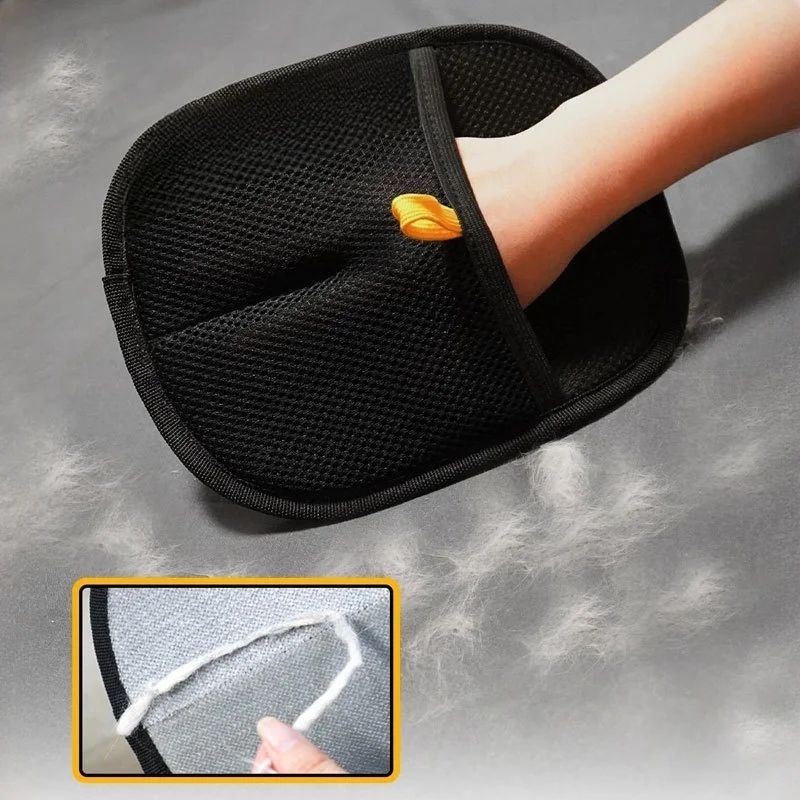 Pet Hair Removal Gloves Double Sided Cleaning Brush