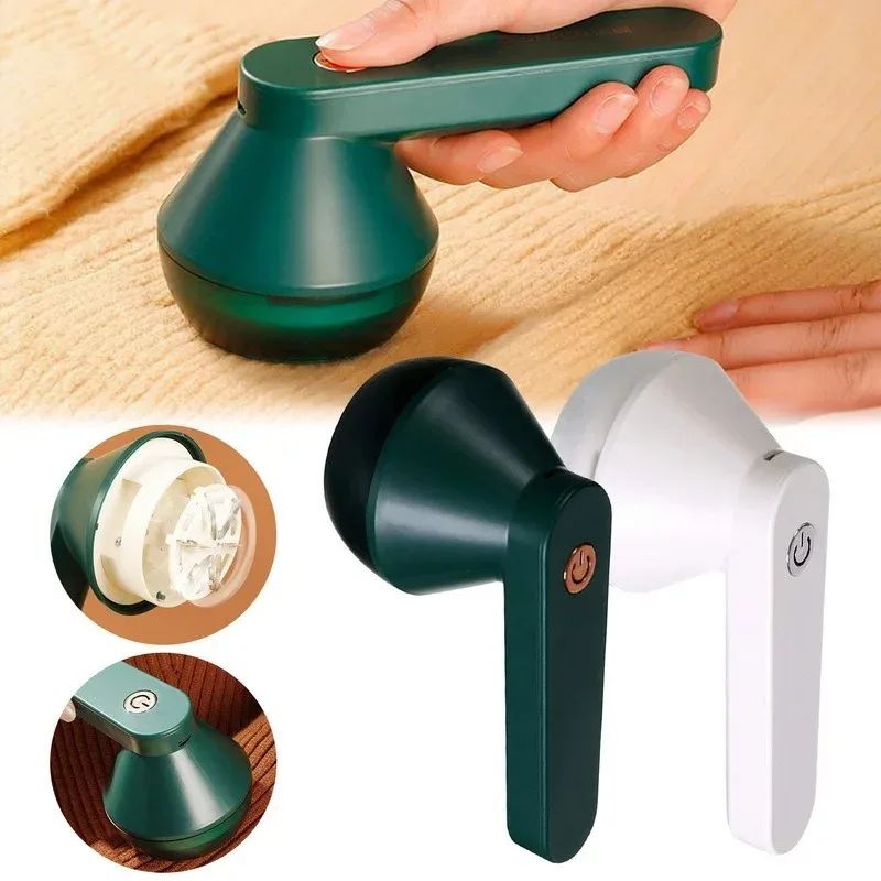 Electric Lint Remover USB Rechargeable Fabric Shaver – Portable Hair Ball Trimmer with Stainless Steel Cutter