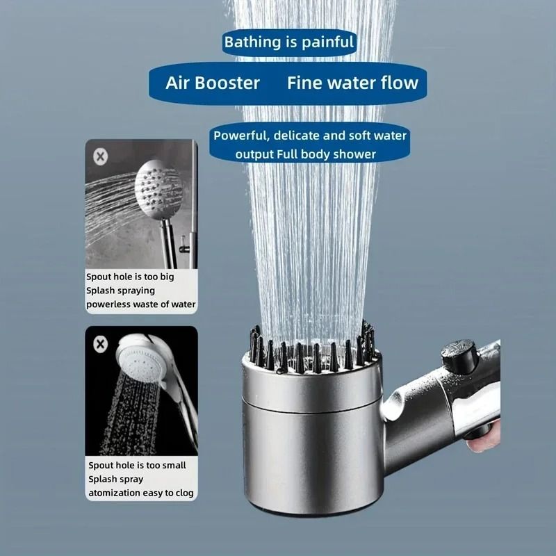 Adjustable Shower Head Rainfall High Pressure Large Flow Water Saving Shower Head