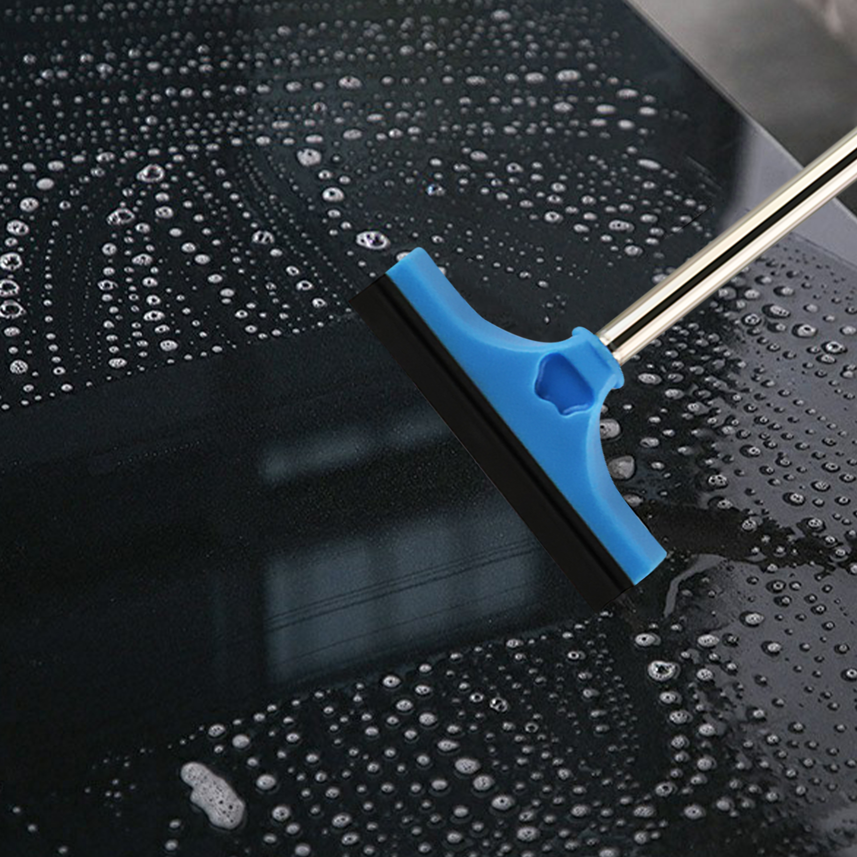 Telescopic Handle Car Rearview Mirror Wiper, Car Glass Cleaning Brush