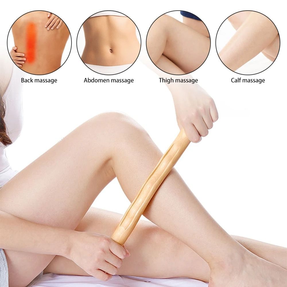 Beech Wood Rolling Pin Massage Stick for Relax Therapy