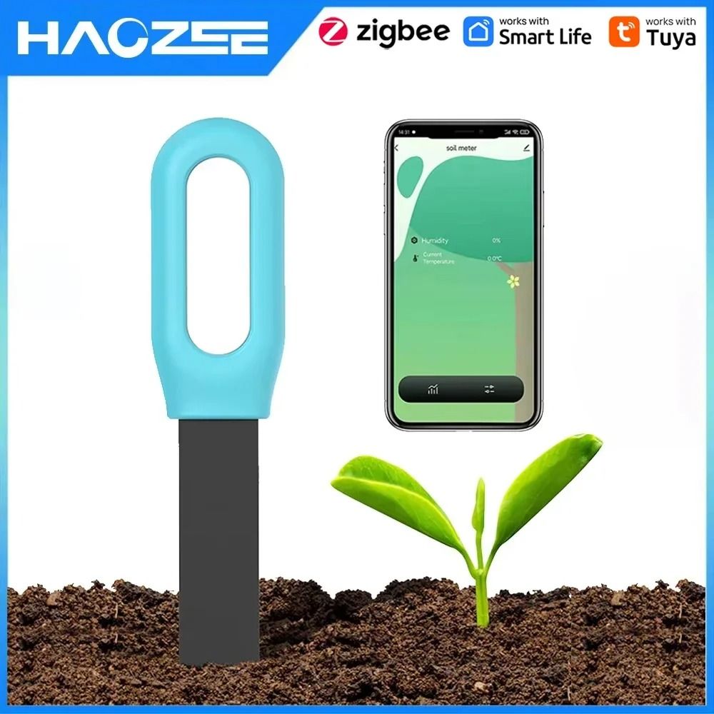 Zigbee Soil Moisture and Temperature Sensor for Smart Plant Care