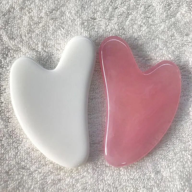 Resin Heart-Shaped Scrapping Piece Massage Spa Gua Sha Tool for Body & Neck