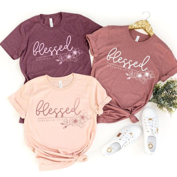 Blessed Shirt, Christian Womens Shirt, Blessed, Easter Day, Christian Shirt,