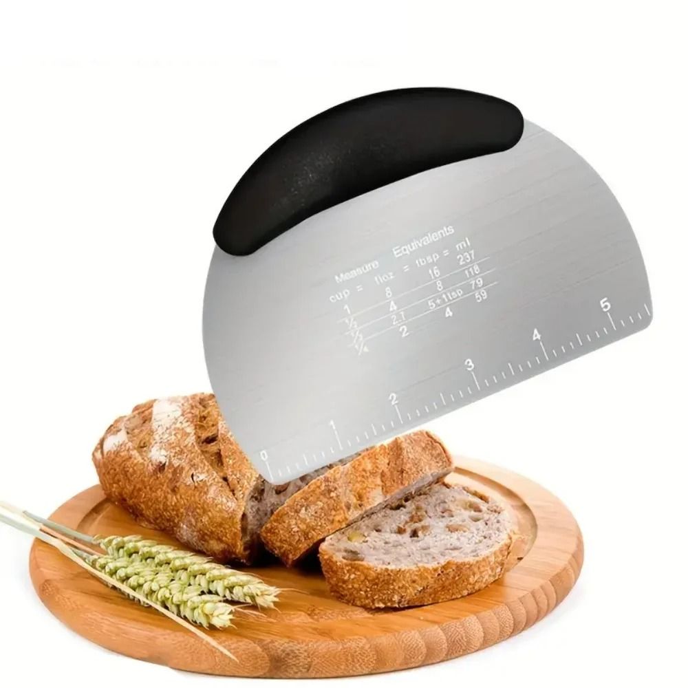 Professional Stainless Steel Pastry Scraper and Multi-Functional Dough Cutter