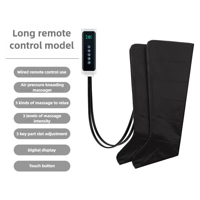 Electric Air Pressure Leg Massager, Calf Foot Kneading Squeeze Relaxation, Therapy and Rehabilitation with Remote Contro