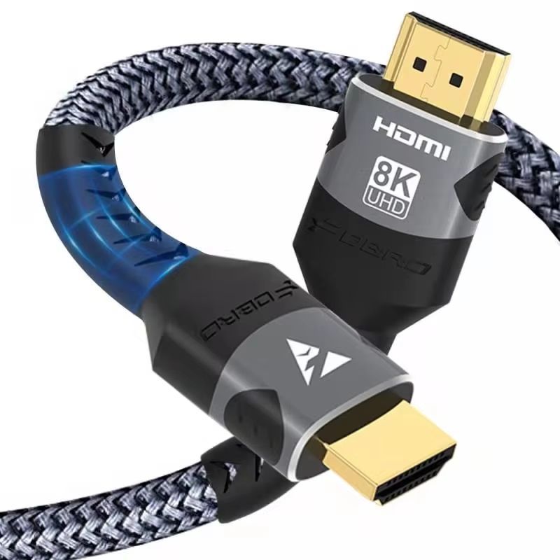 Ultra-High-Speed HDMI 2.1 Braided Cable (4K at 120Hz | 8K a60Hz) – 48 Gbps Transfer | DTS:X | HDR10 | PS5 / Laptop Ready