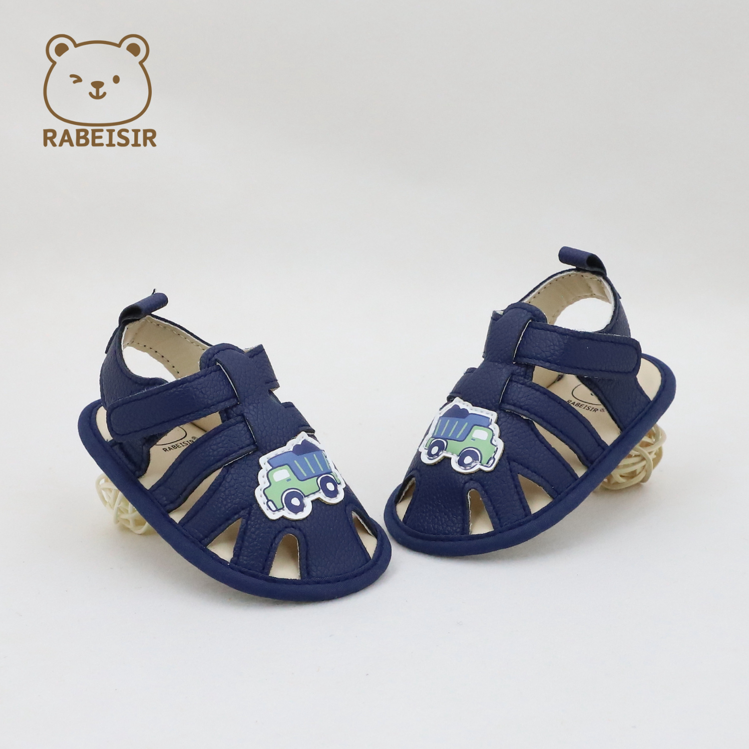 Sandals for Babies, Spring and Summer Walking Shoes, Baby Shoes with Breathable Fabric Sole