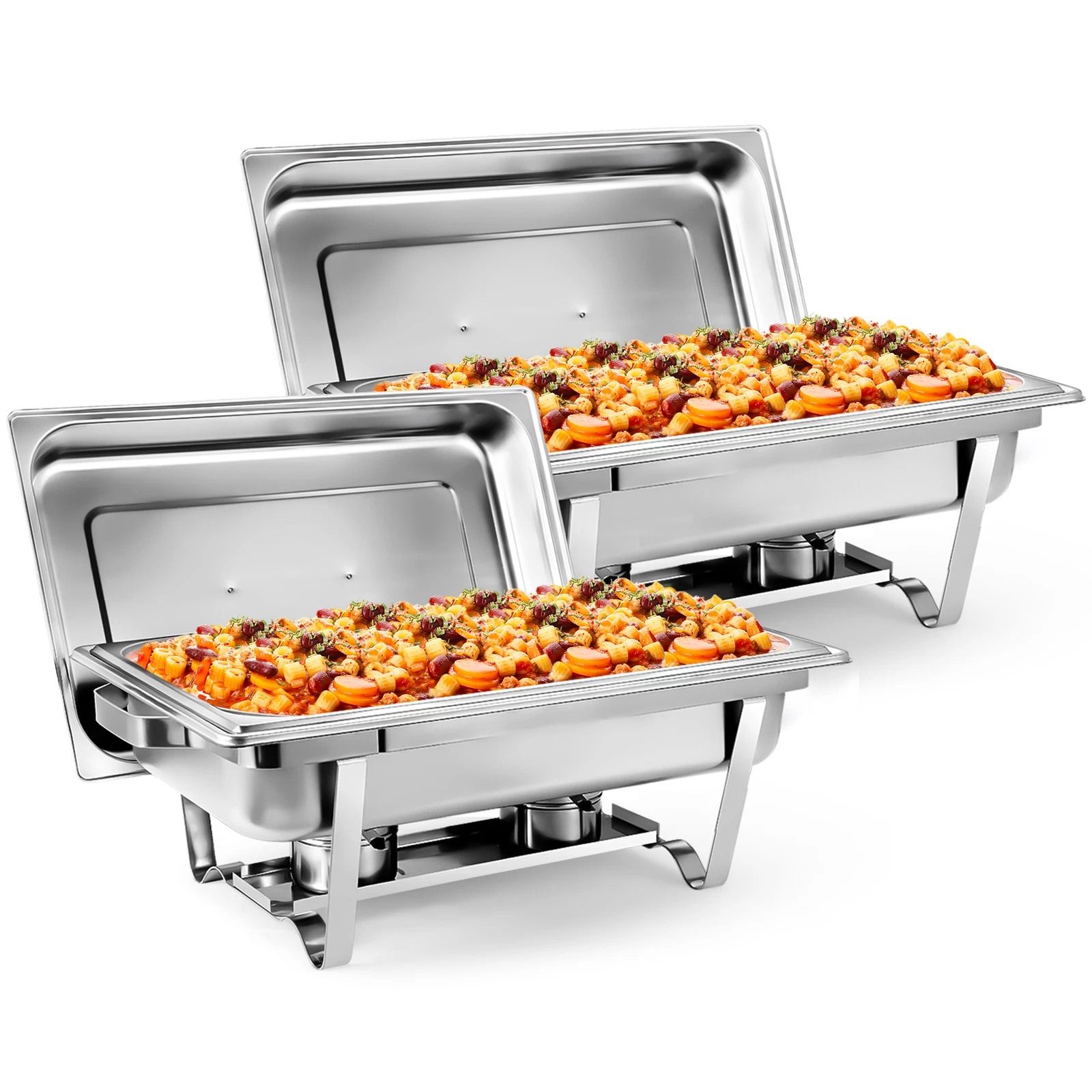 Premium Stainless Steel Chafing Dish Buffet Set with Water Pan & Fuel Holder