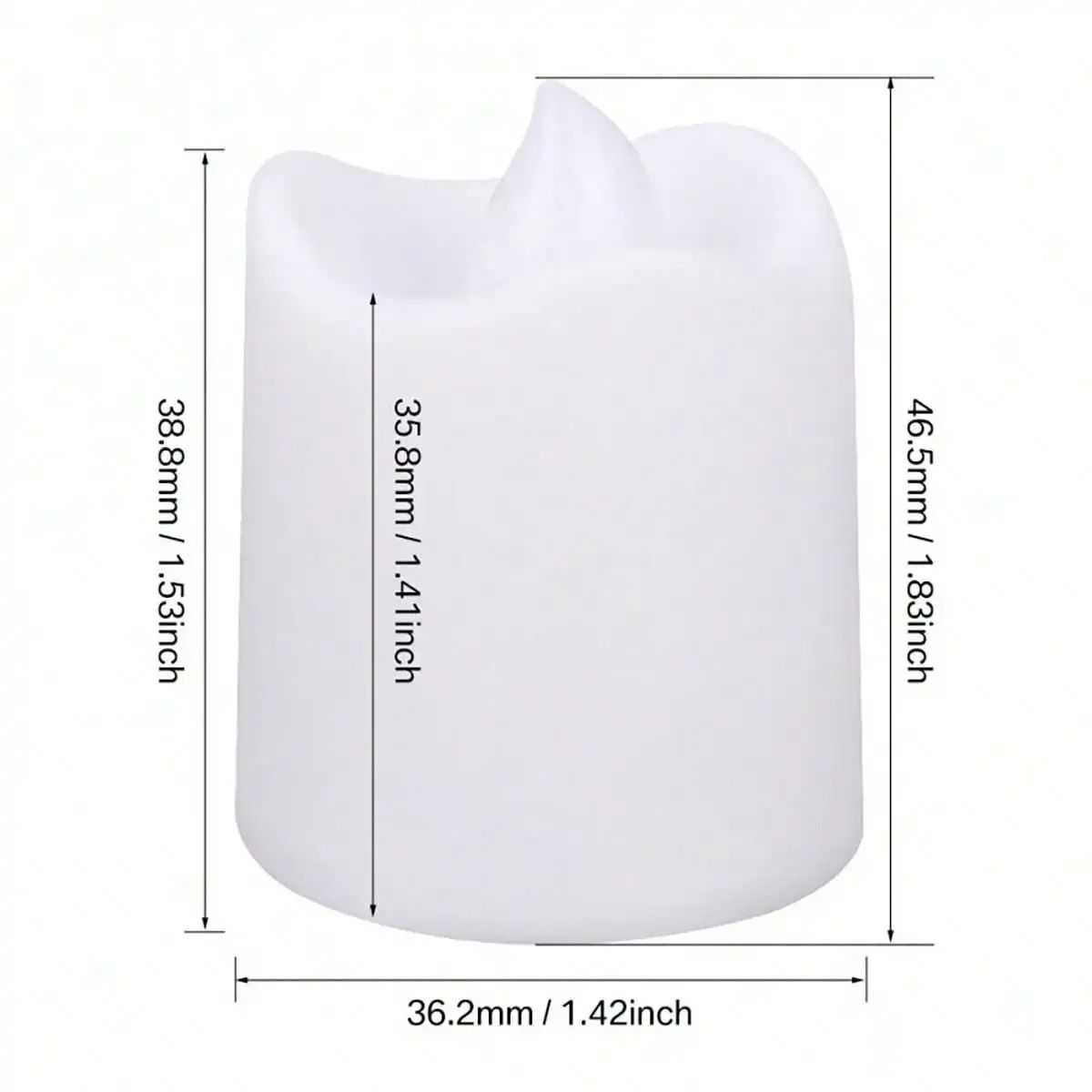 24-Piece Red Shell Flameless LED Tea Lights