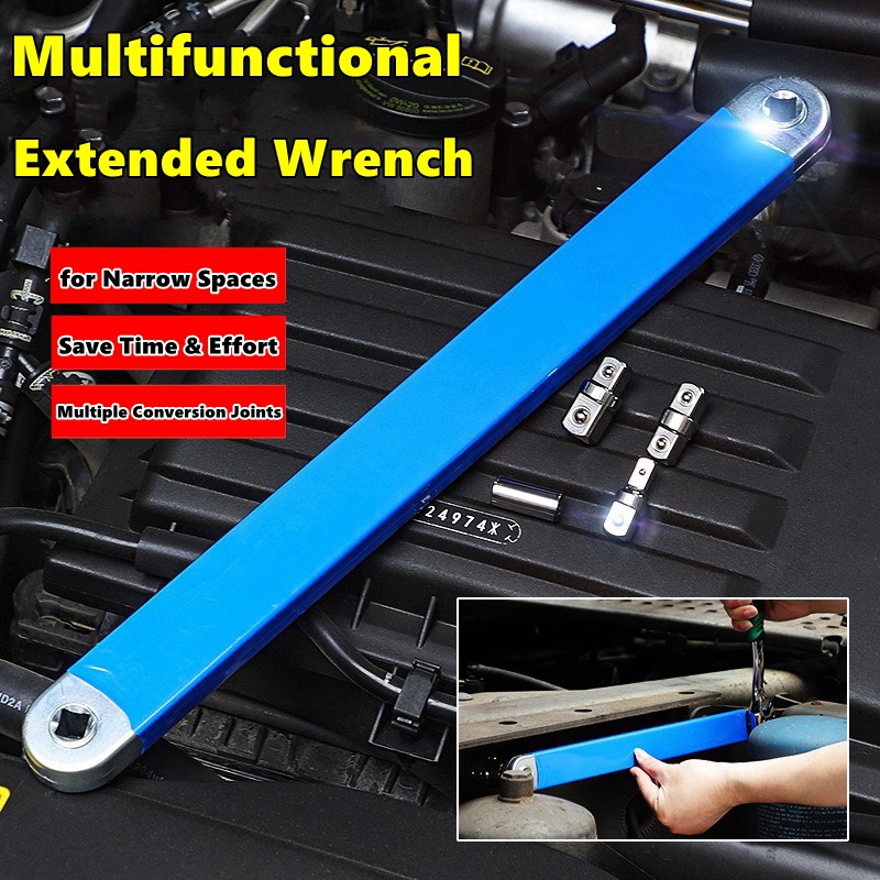 Zero Offset Extension Wrench Set for Tight Spaces