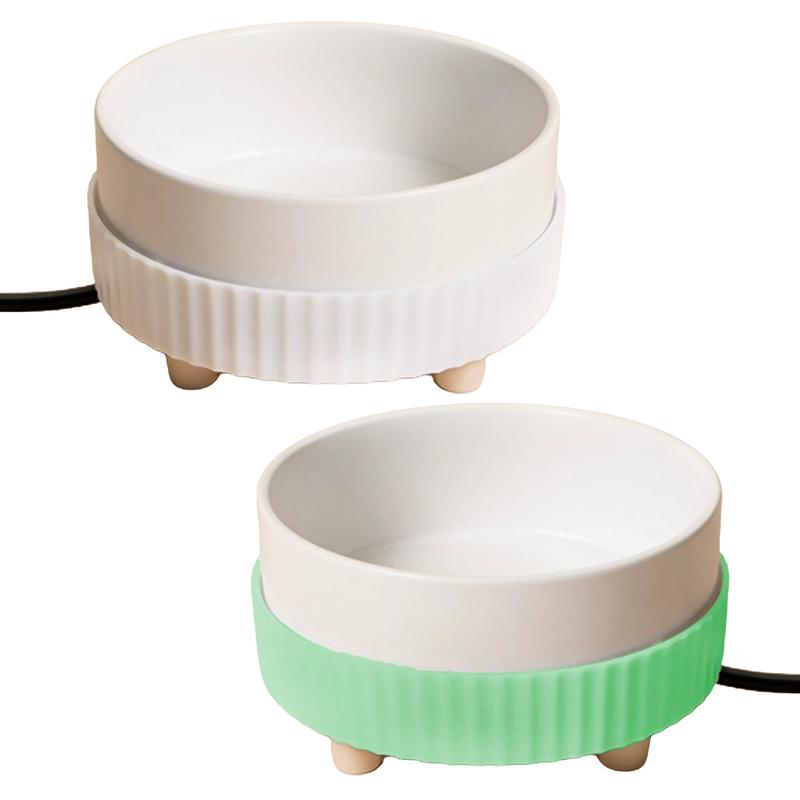 Rechargeable Pet Water Heating Bowl, Heated Cat Bowl, Detachable Ceramic