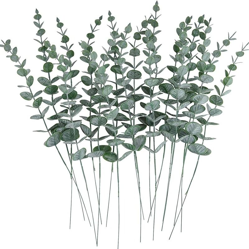 100-Piece Bulk Artificial Eucalyptus Leaf Set