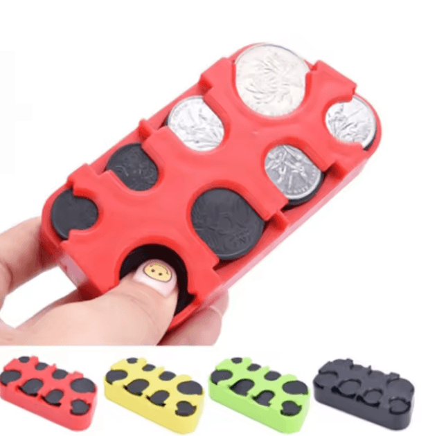 AutoSort Euro Car Coin Holder Organizer Compact Money Storage Case