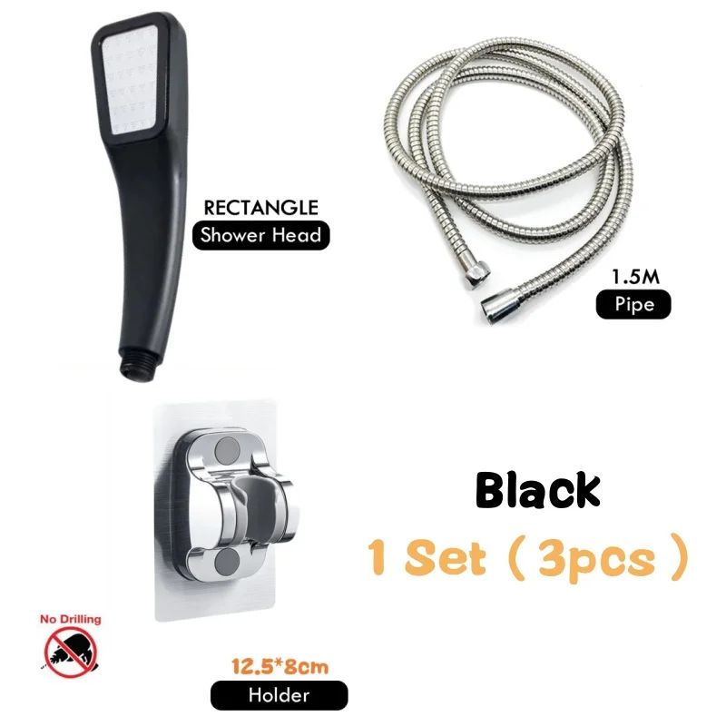 300-Hole High Pressure Handheld Shower Head with Hose
